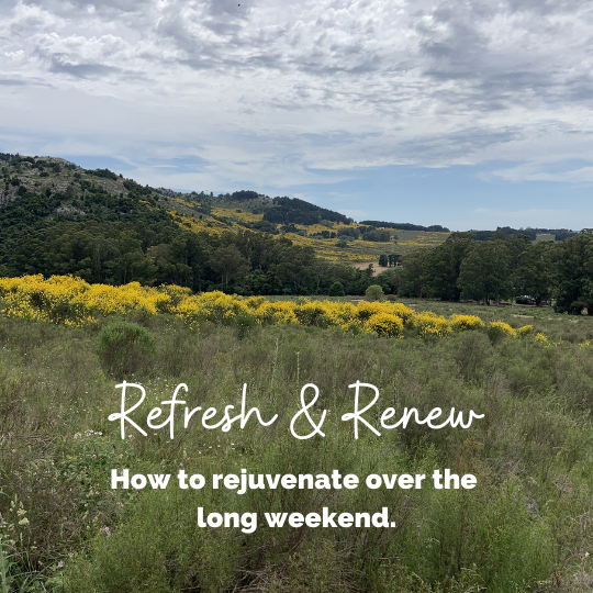 Refresh and Renew over the long weekend