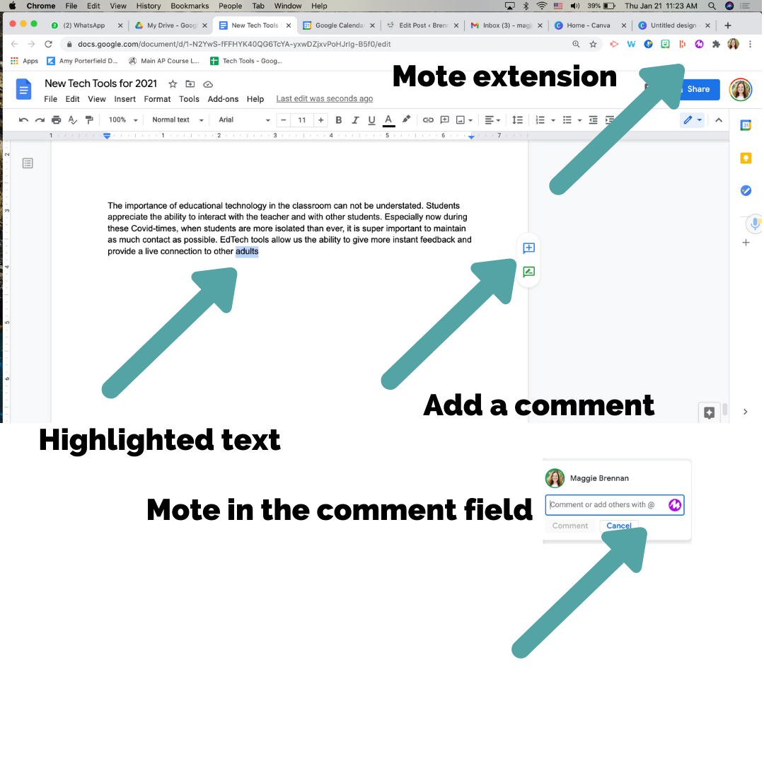 Mote extension