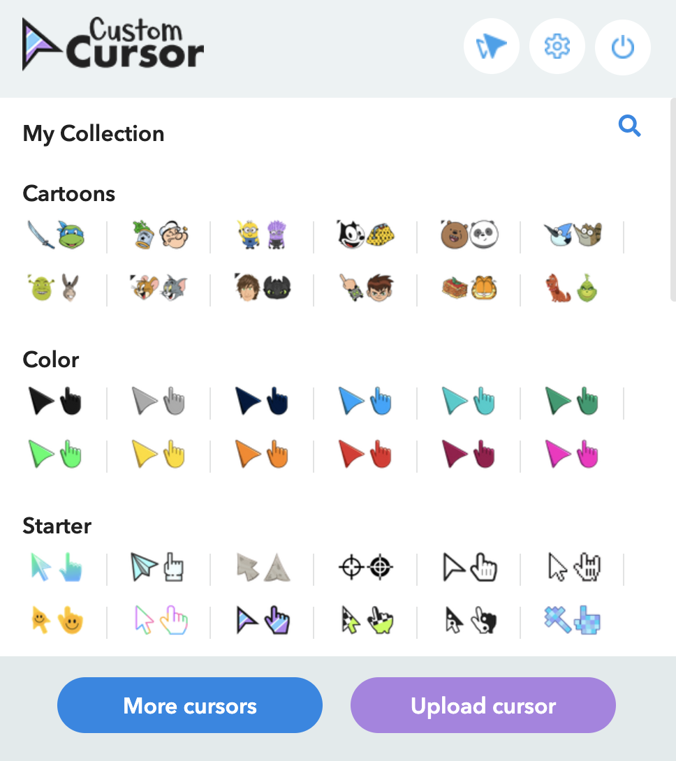 Custom cursor options