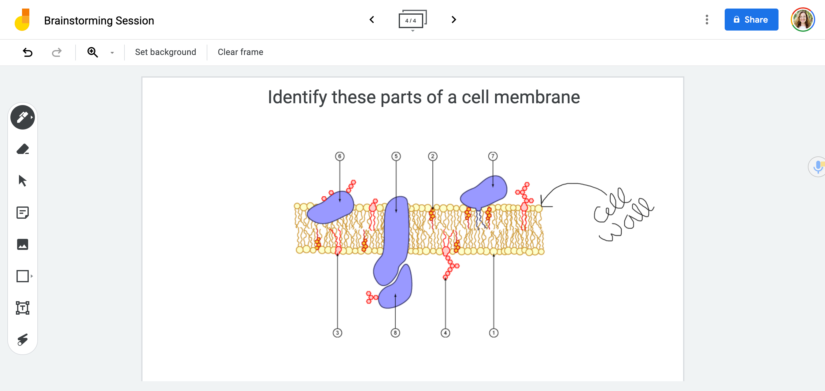 How to label diagrams in Jamboard