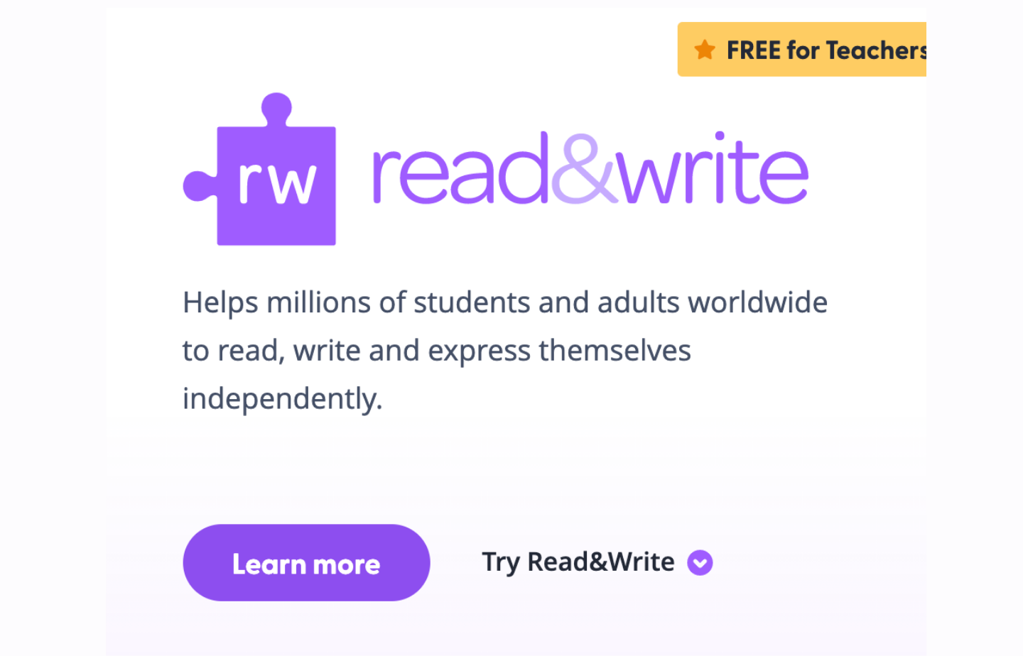 Read and Write website logo