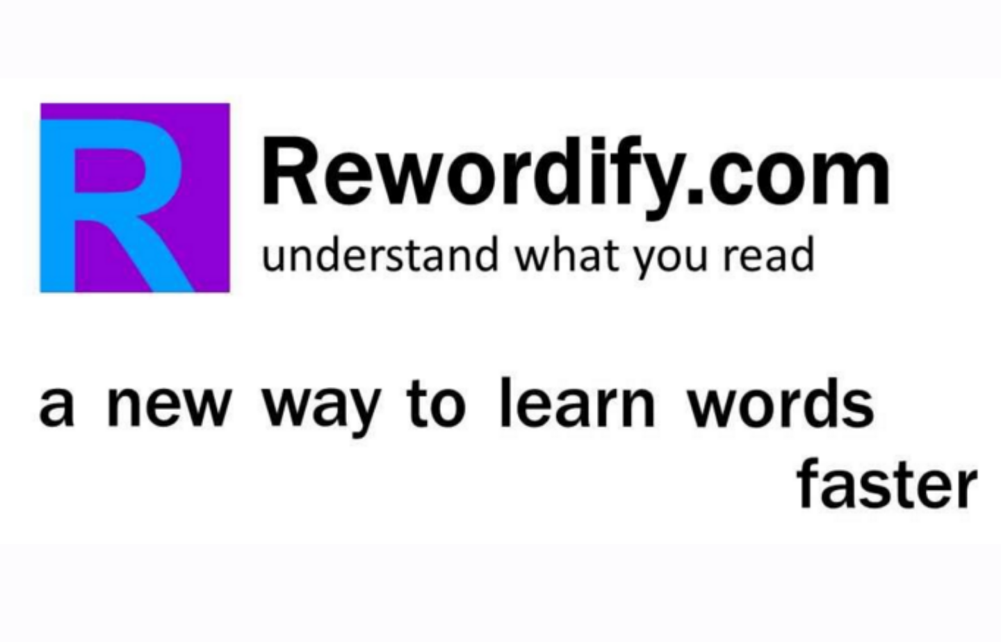 Rewordify logo