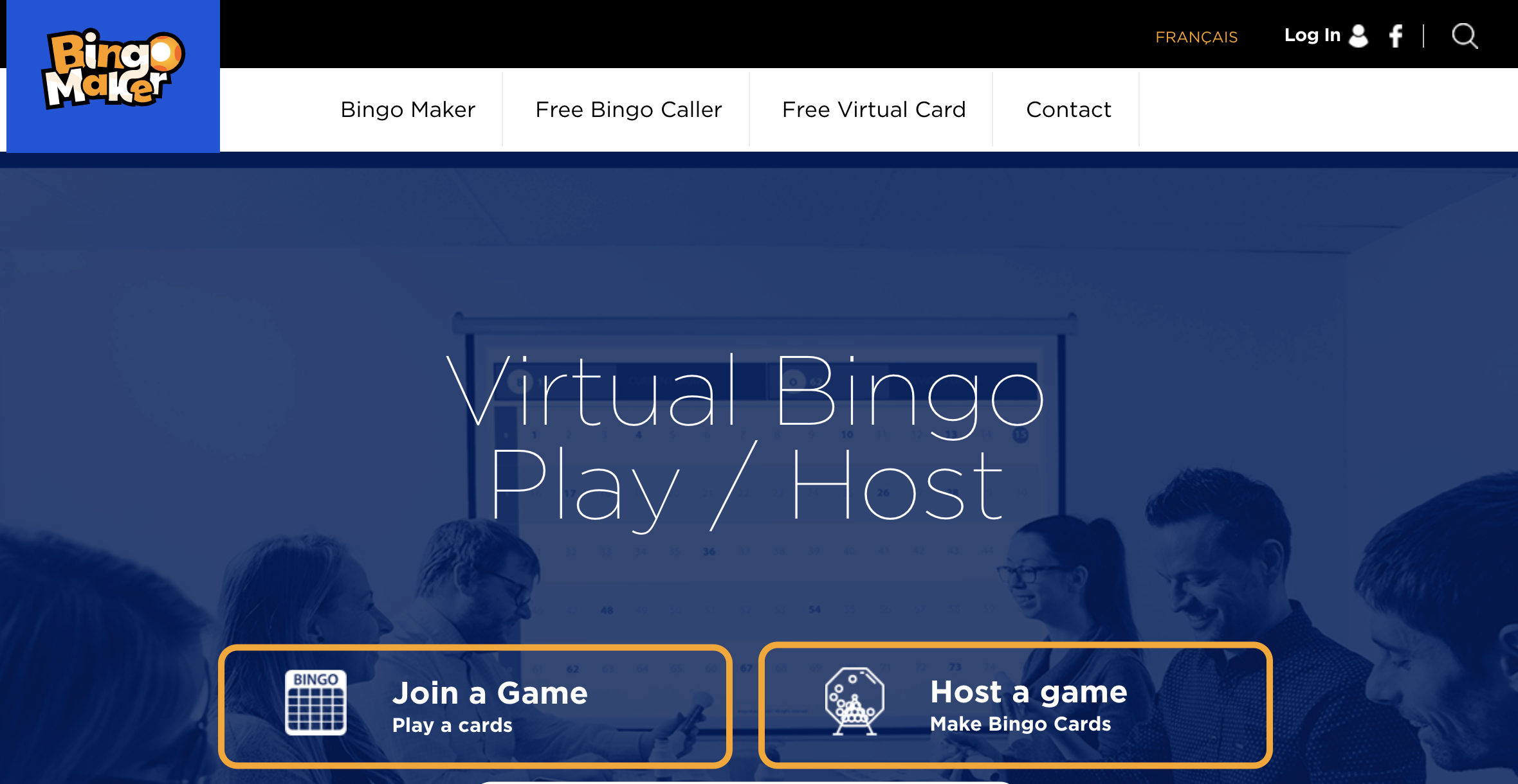 Screenshot of Bingo Maker Website
