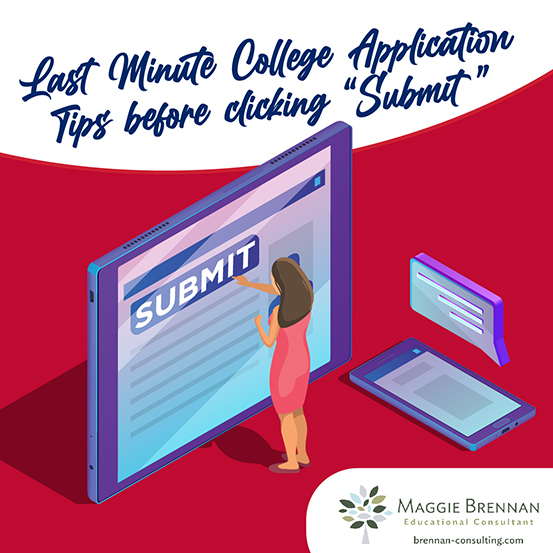 Last minute college application tips